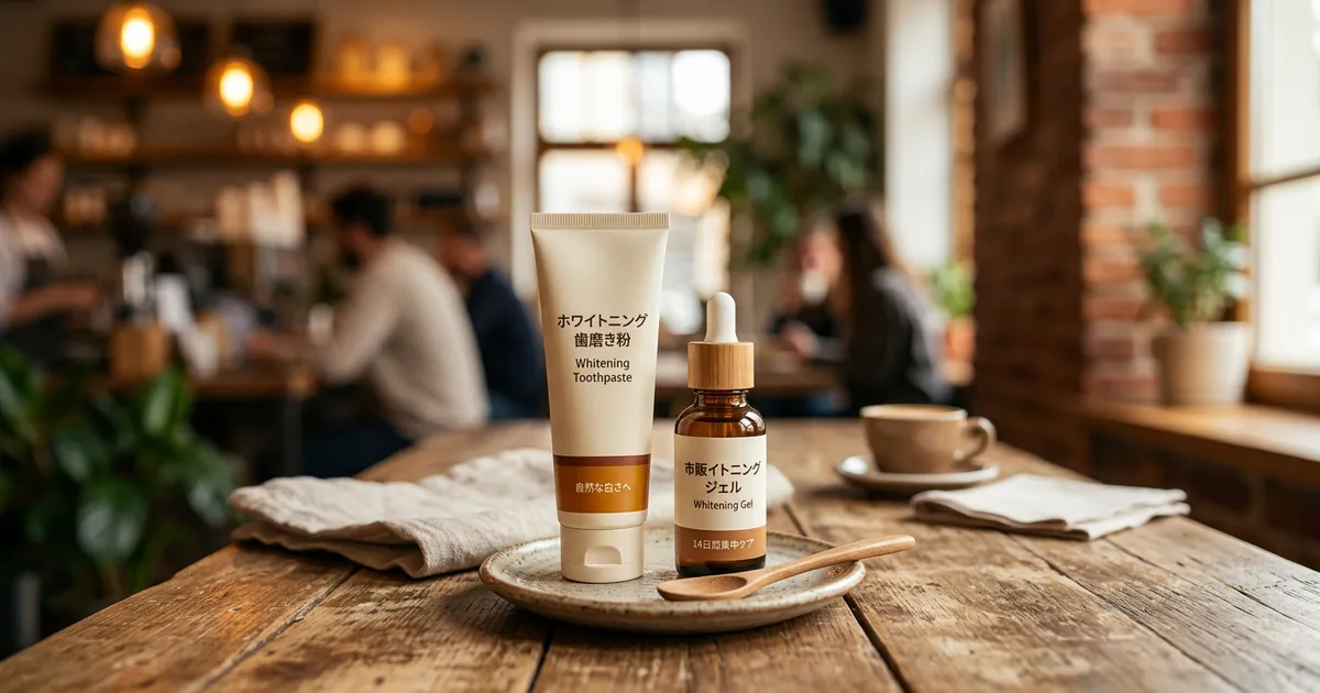 ホワイトニング歯磨き粉と市販のホワイトニングジェルの違い